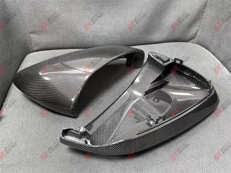 Plain Weave Dry Carbon Replace Rearview Mirror Caps Covers Fits Ferrari SF90