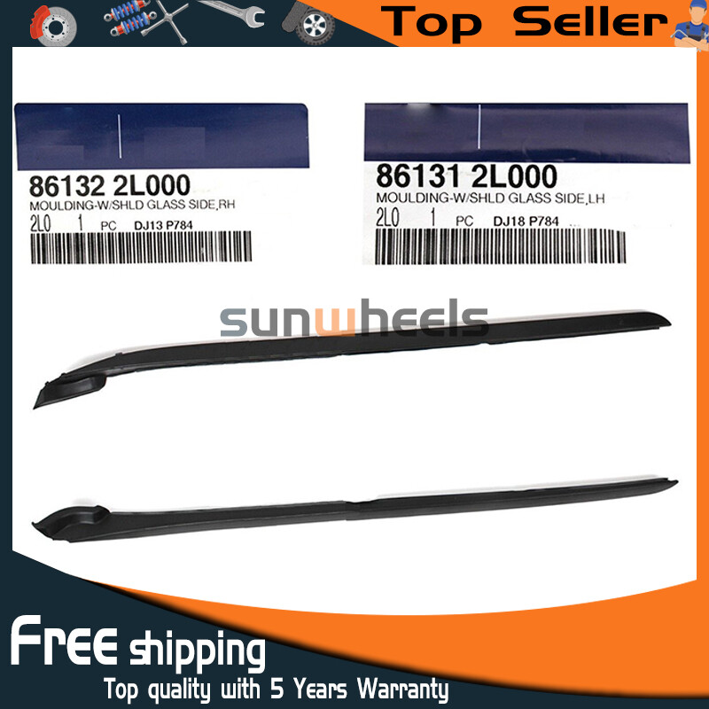861312l000 2pcs Side Wind Shield Molding Cover For Hyundai Elantra I30 2008