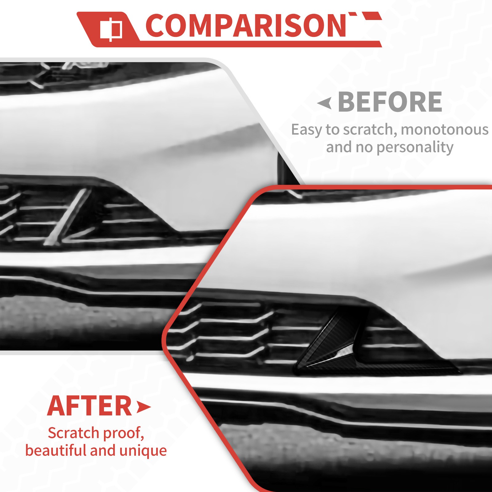 Front Bumper Grille Insert Cover Trim Decors Kit For Chevrolet Camaro 2019+