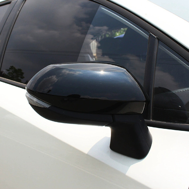 For Toyota Corolla 2019-2026 Bright Black Side Mirrors Rearview Trim Cover