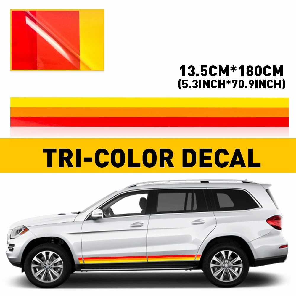 Side Door Fender Skirt Stripes Sticker Decal For Toyota Tacoma Tundra 4Runner