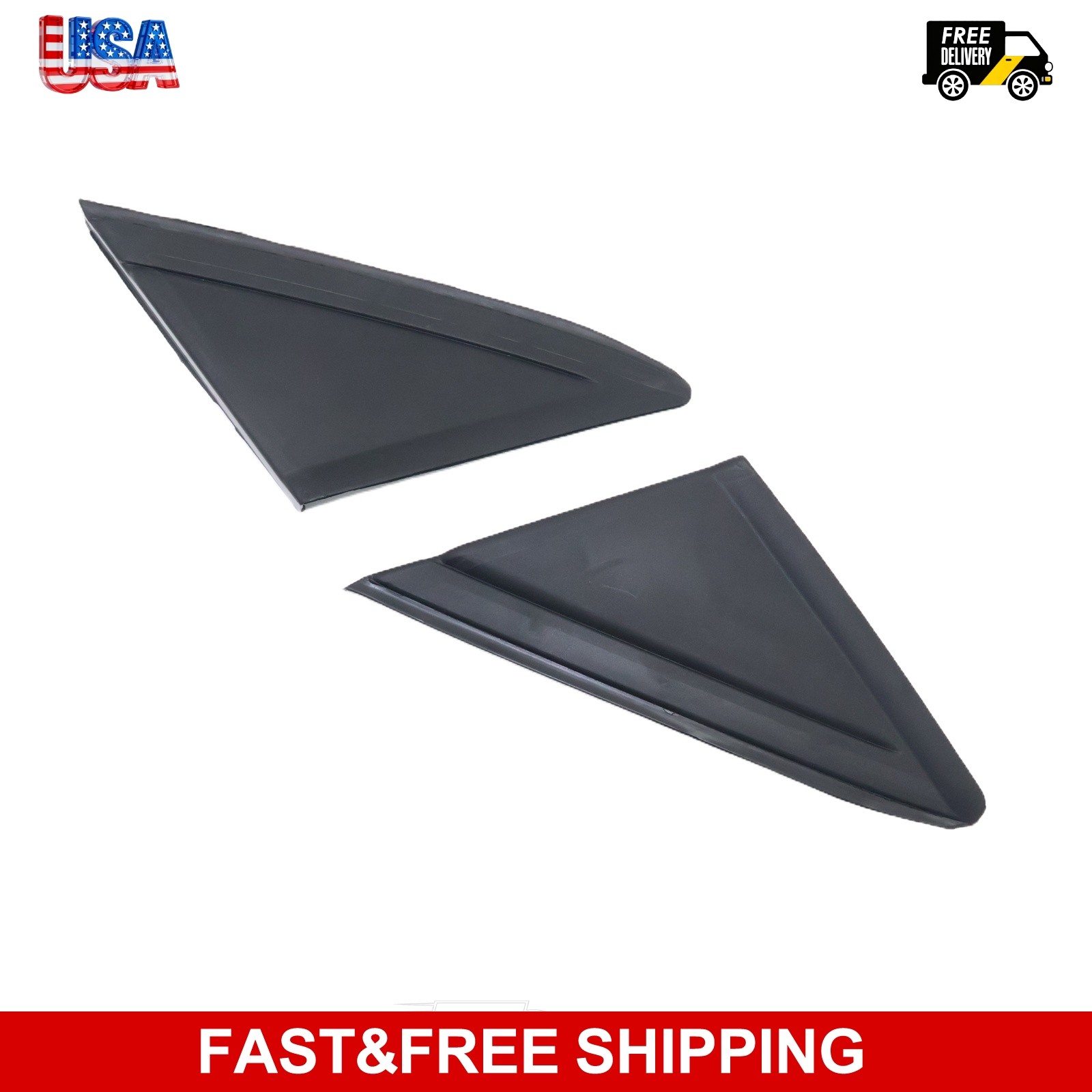 Front Left+Right Mirror Corner Triangle Fender Cover Fits 13-19 Ford Escape