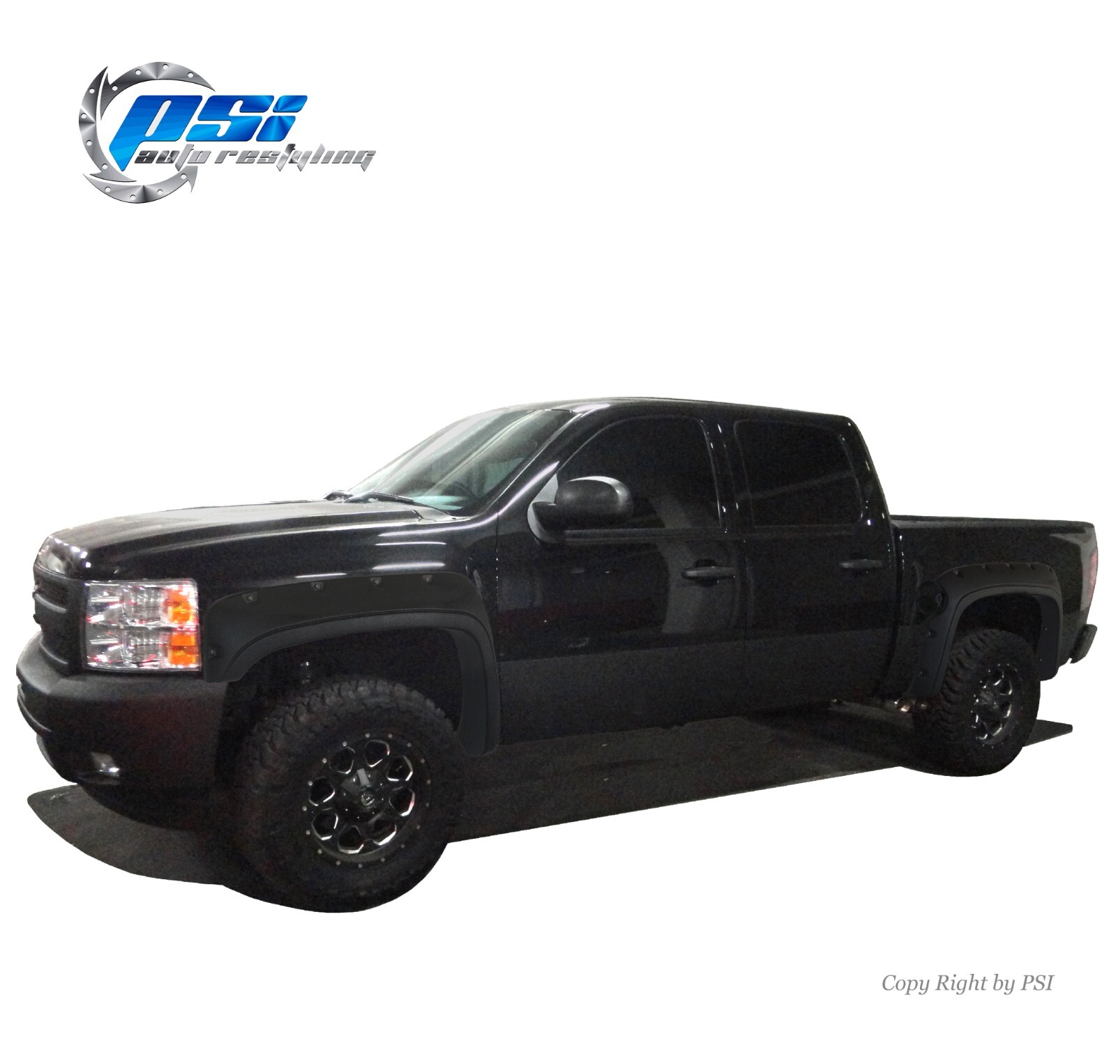 Fender Flares Pocket Trim & Bolt Fits Silverado 1500 07-13 5’8″ Only ; Textured