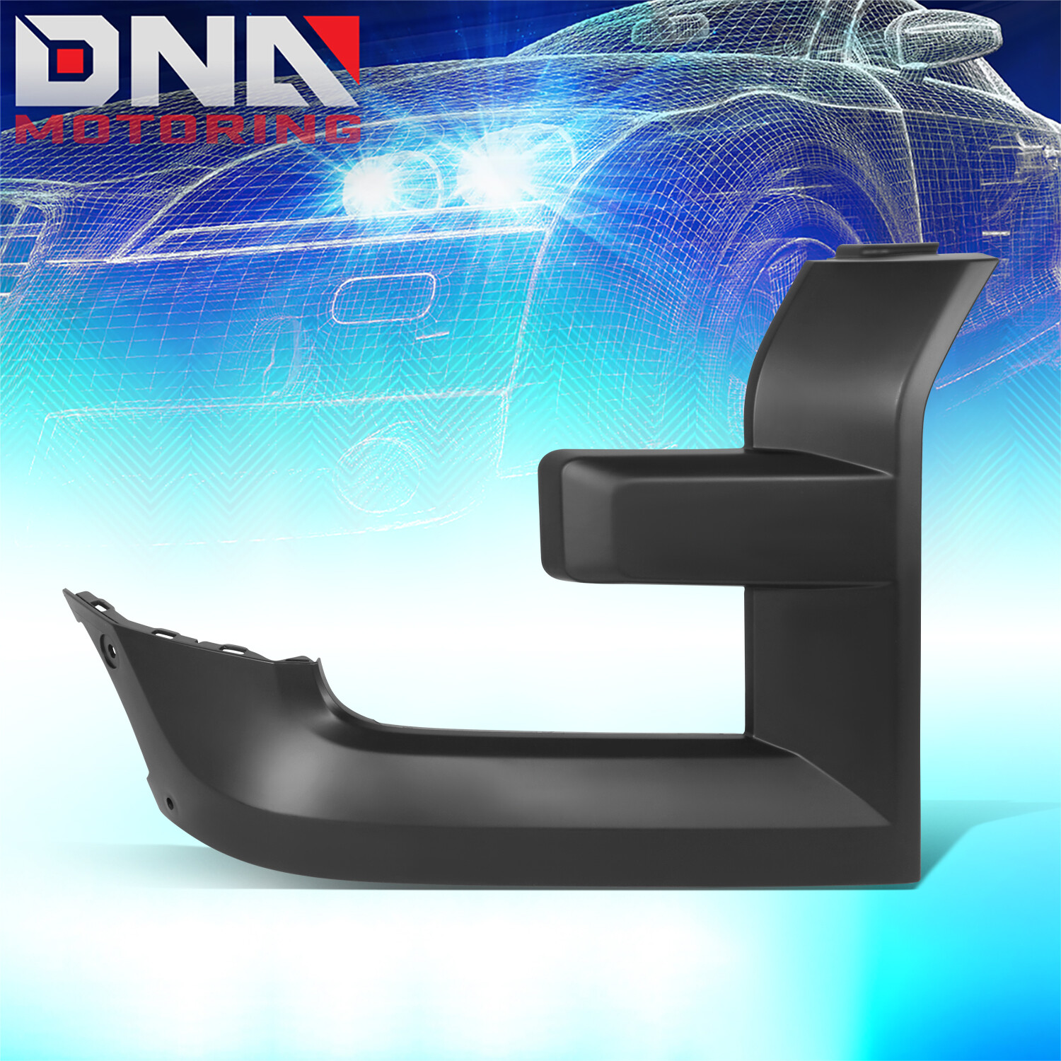 For 2015-2017 Ford F150 Front Passenger Side Grille Trim Molding Primed Black