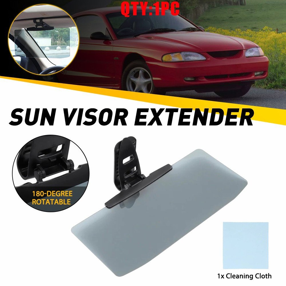 Sun Visor Extender Car Anti Glare Sunvisor Extension Shade Clip Adjustable 1-5X