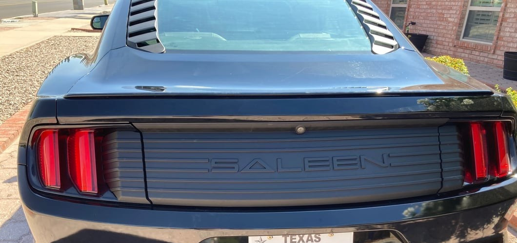 NEW IN BOX MUSTANG Saleen Decklid Panel Black (15-17 Mustang)