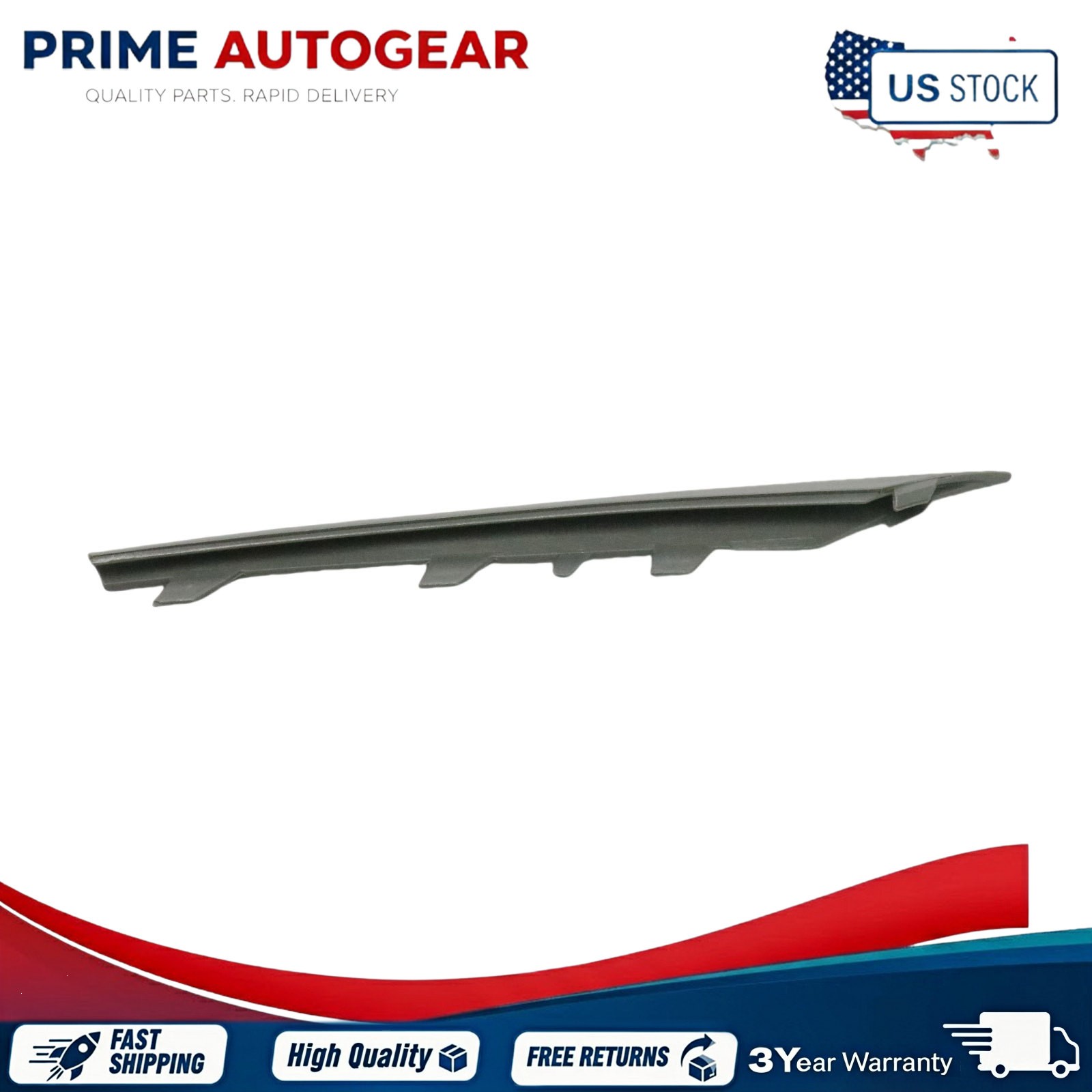 Pair Front Bumper Trim Set Driver and Passenger Side Silver For 2011-2013 BMW X5