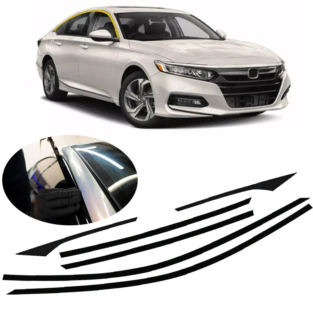 6pcs For 18-22 Honda Accord Sedan Accessories Chrome Delete Blackout Window Trim