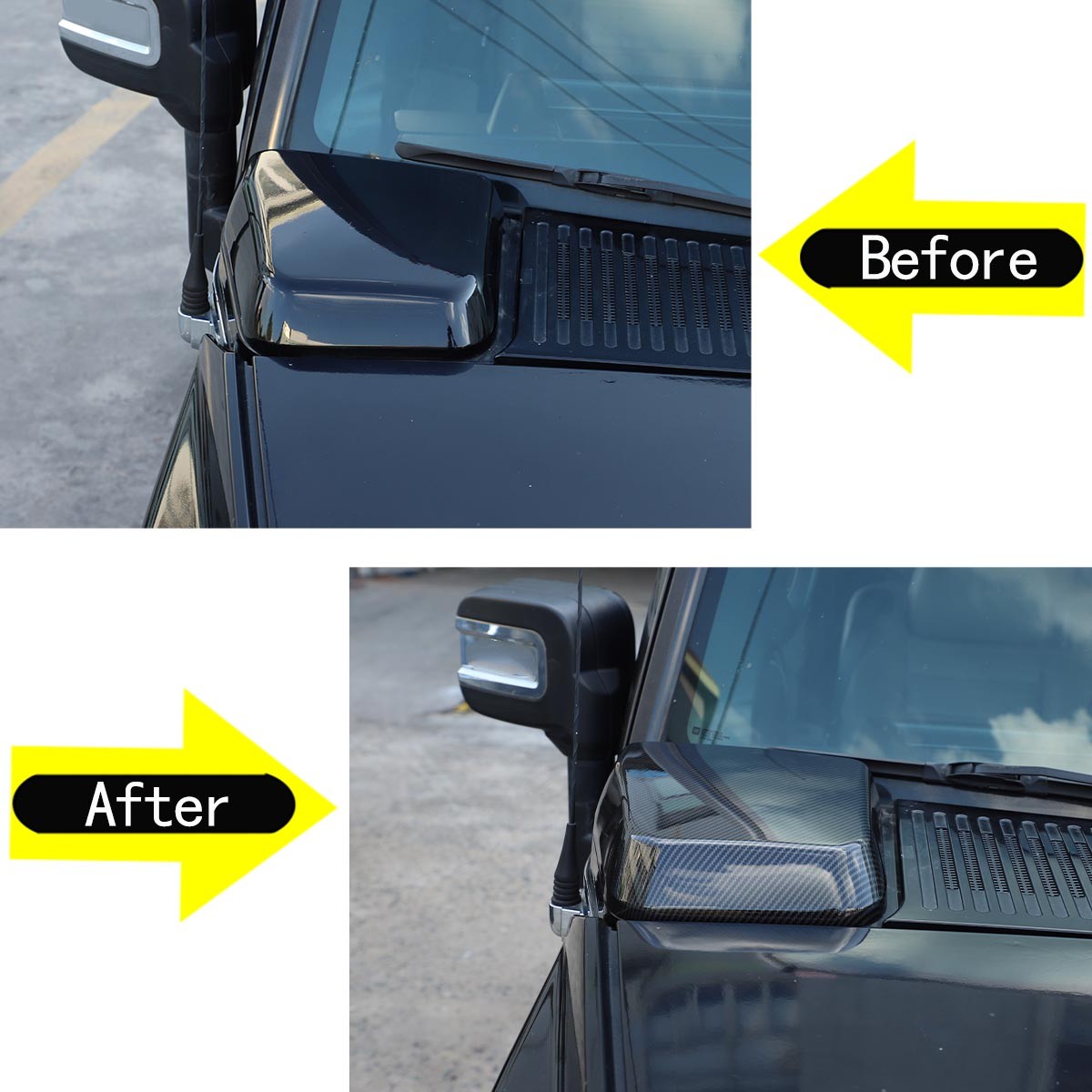 Carbon Fiber Car Front Hood Side Air Intake Vents Cover Trim For HUMMER H2 03-09