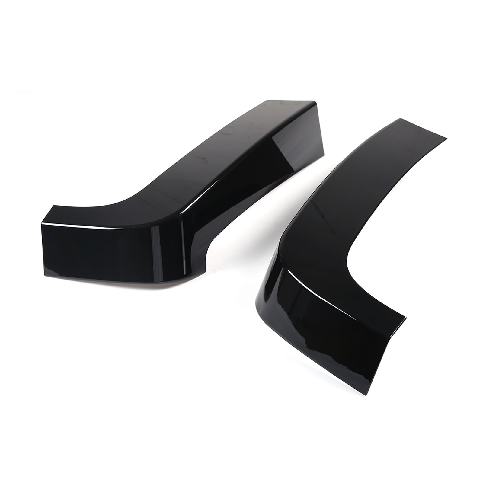 2PCS Glossy Black ABS Rear Side Upper D-Column TrIm Cover For Hummer H3 2005-09