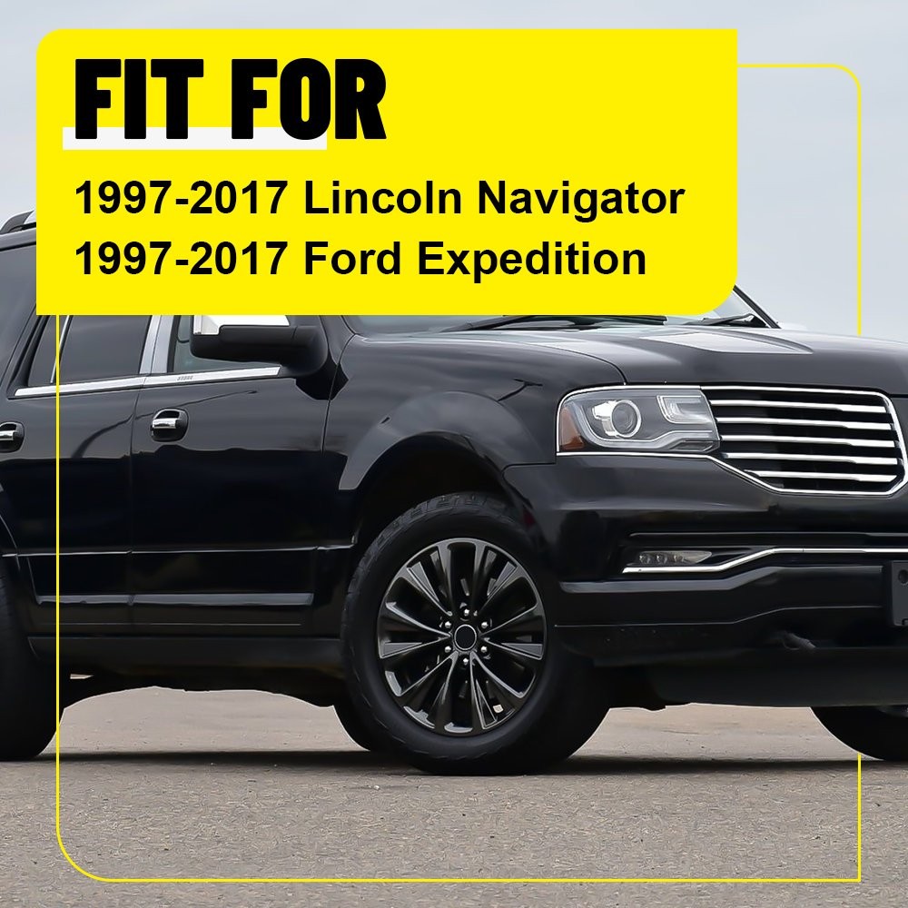 6X Chrome Window Pillar Posts Door Trim Cover Set For 1997-17 Lincoln Navigator