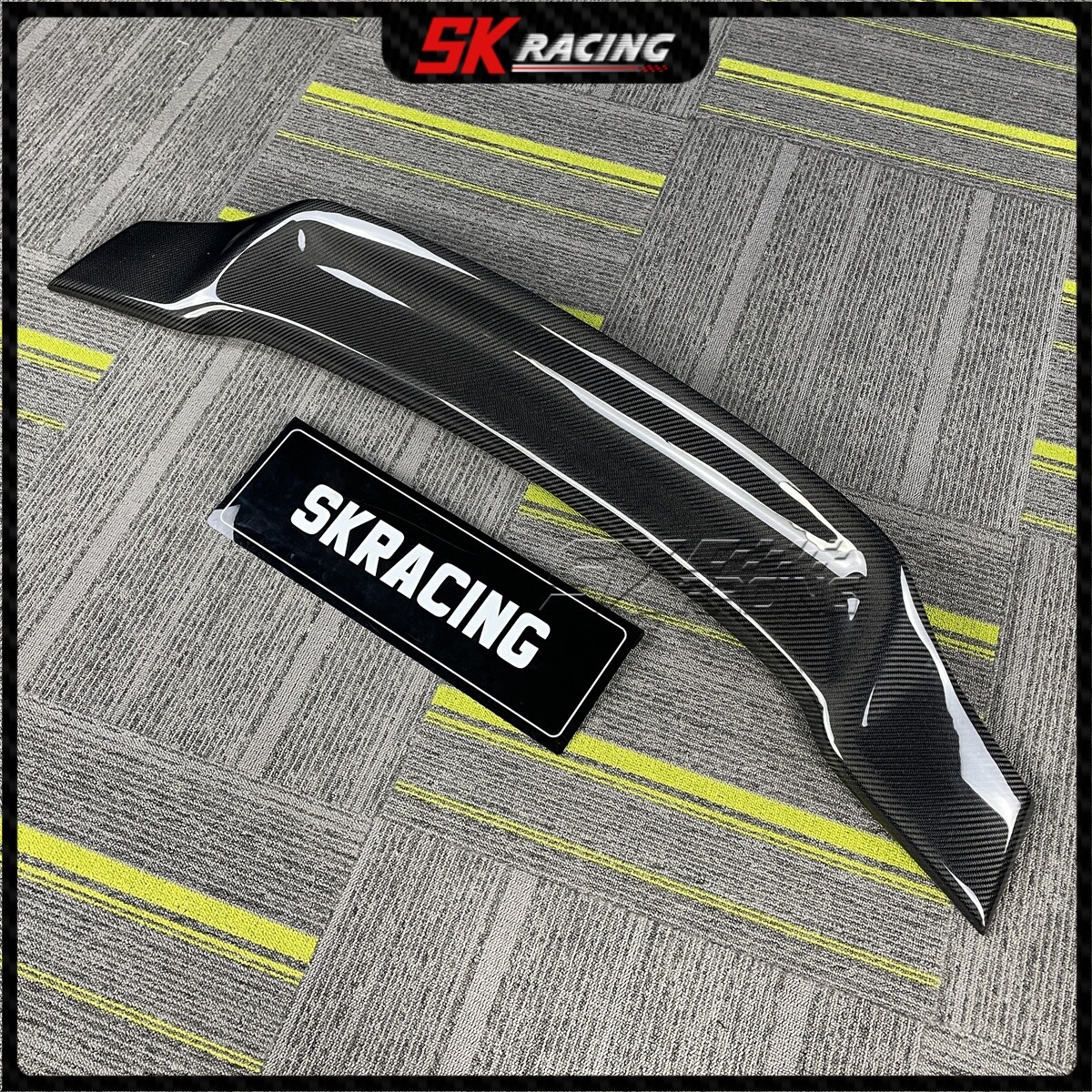 For 2001-2005 Honda Civic Sedan Carbon Fiber/Glossy Black Rear Spoiler Wing