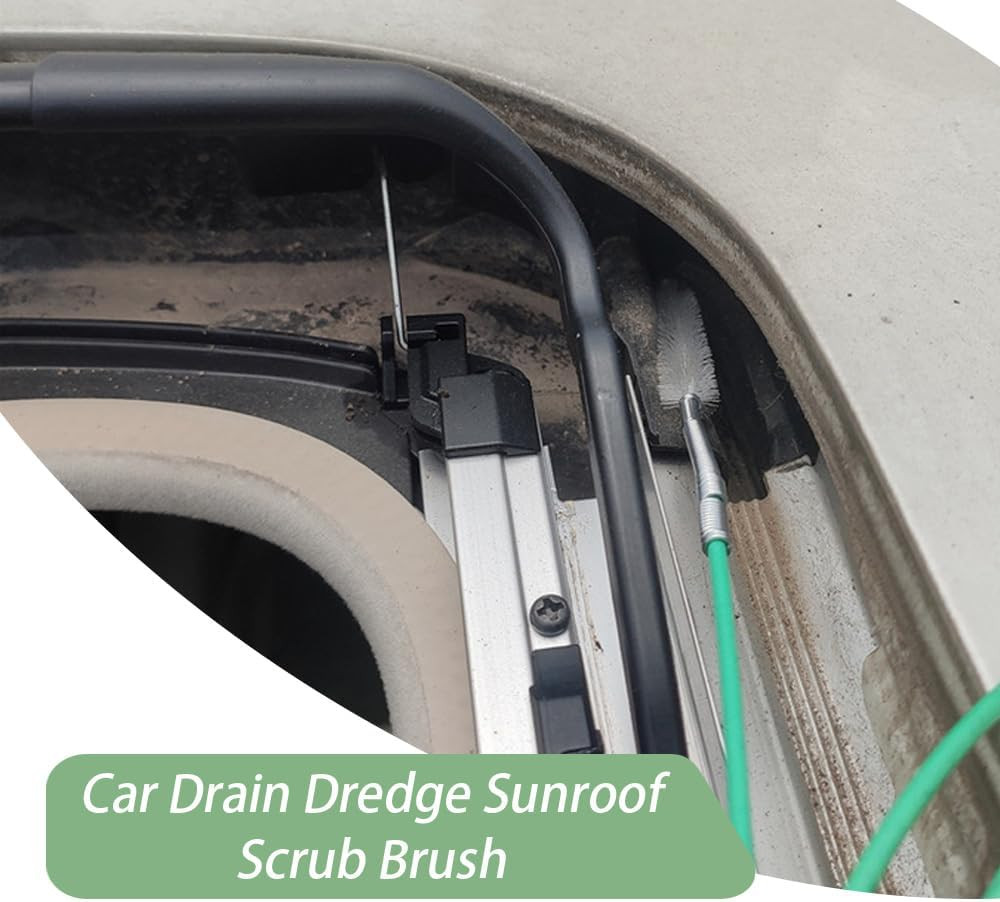 1-3× Auto Sunroof Drain Cleaning Tool Flexible Tube Cleaning Brush Access 10Ft