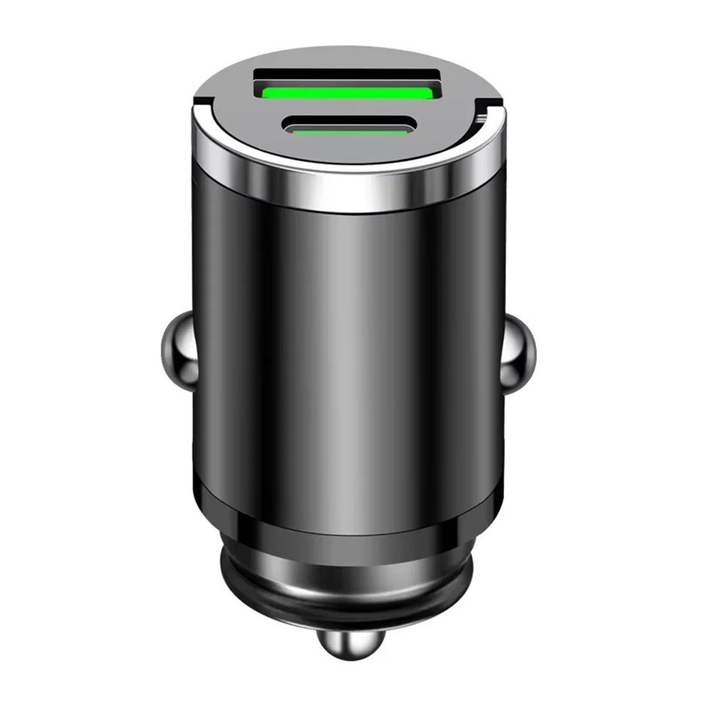 200W Mini Car Charger PD QC3.0 Fast USB C for iPhone Samsung Xiaomi PD QC30