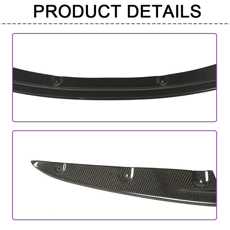 For BMW G14 G15 G16 M850i 840i 18-24 Real Carbon Fiber Front Bumper Lip Spoiler