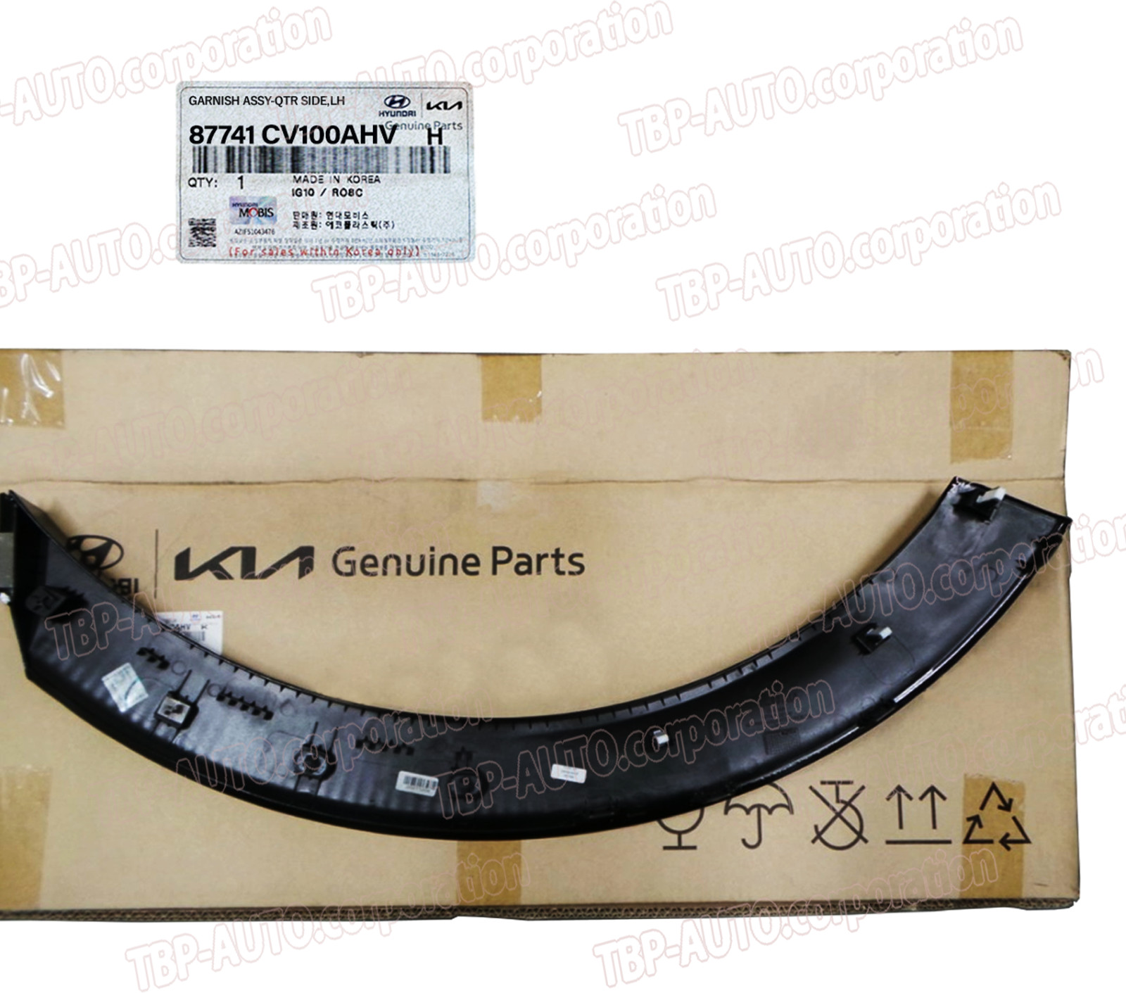 GENUINE® REAR Fender Wheel Opening Molding LEFT 22-25 Kia EV6 WIND 87741CV100AHV
