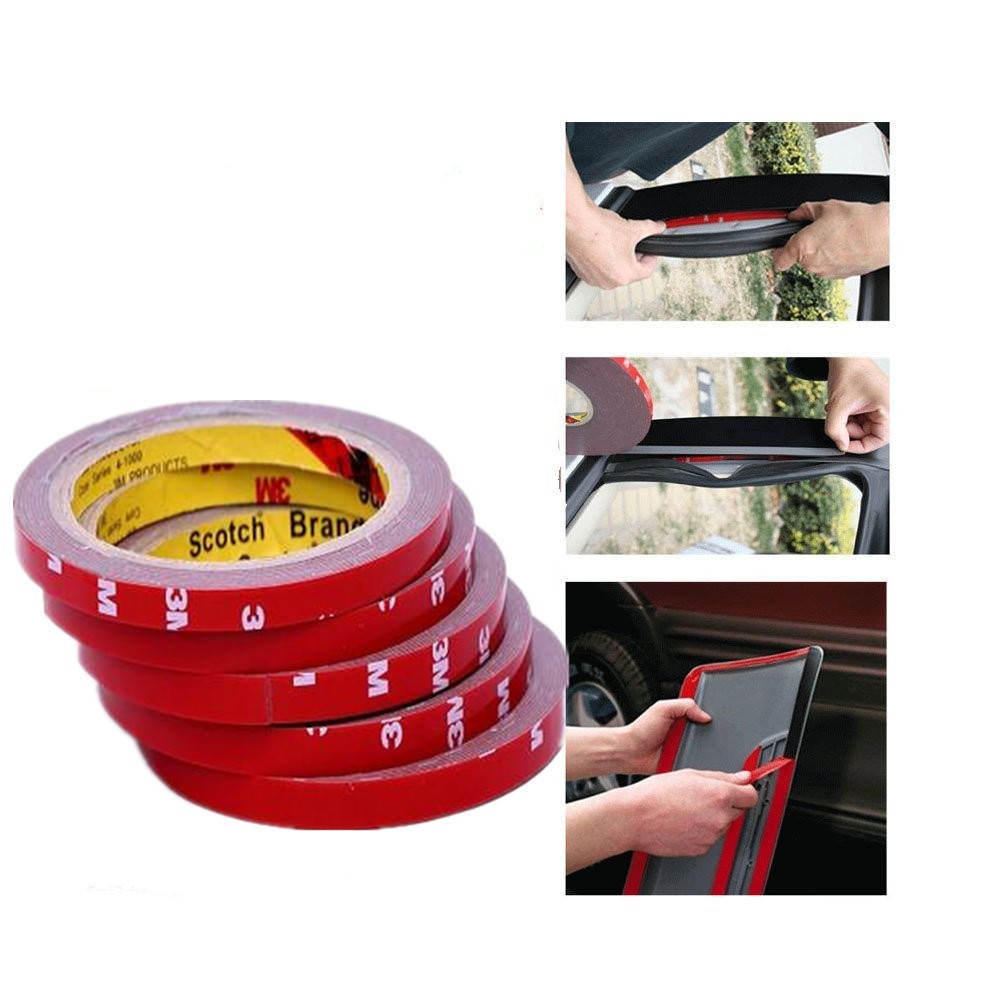 10 Pcs Practical Red 3m*10mm Car Off-Road Acrylic Foam Double Side Tape Adhesive