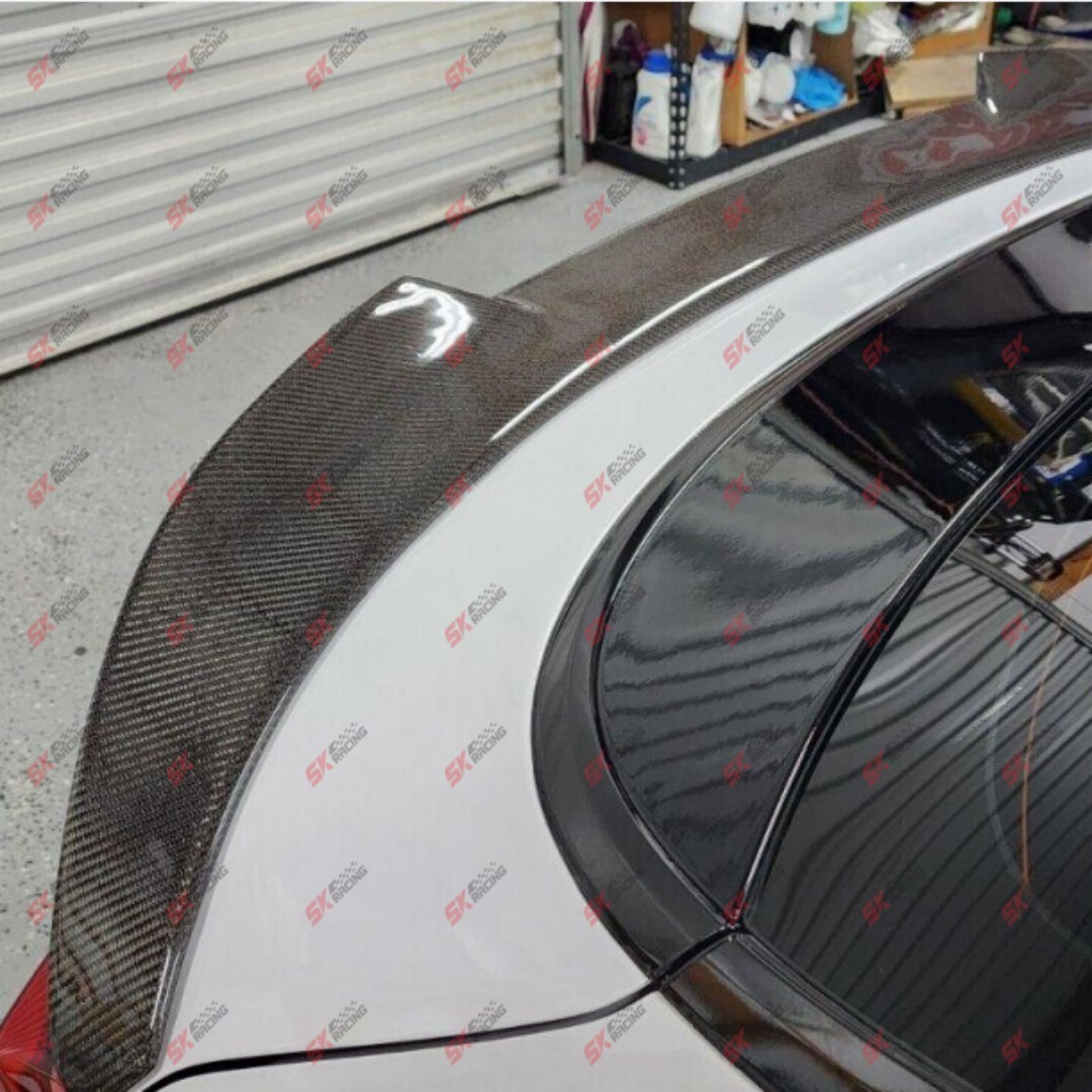 Glossy Black / Forged Carbon Fiber Rear Trunk Spoiler Wing Fits Kia K5 2021-2024