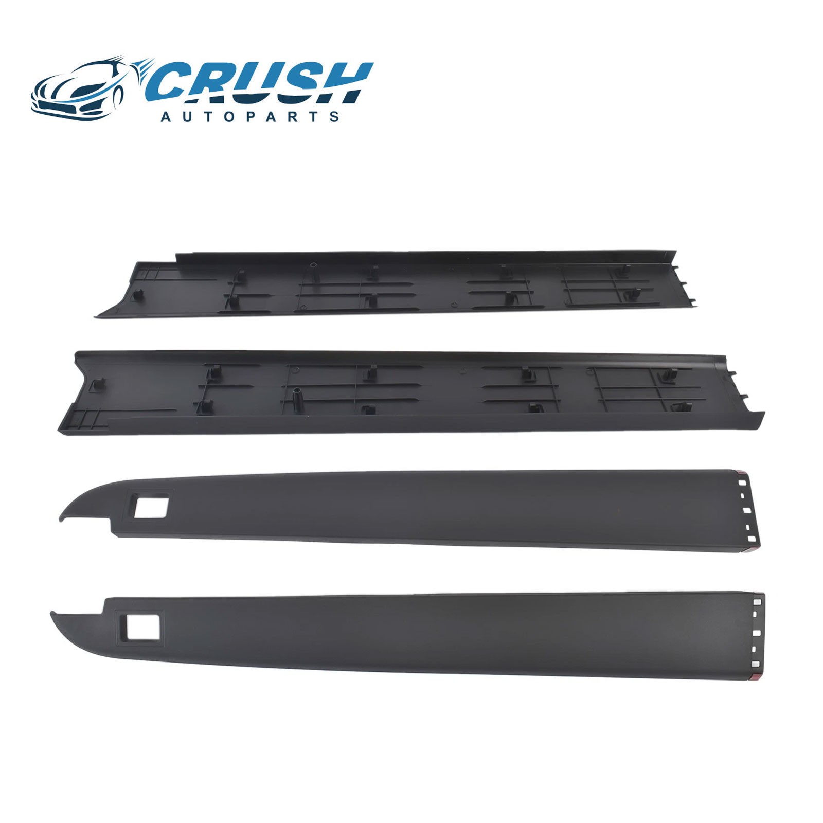 For 2009-2022 Ram 1500 Crew Cab 5‘7‘’ Bed Rail Tailgate Cap Molding Trim Set