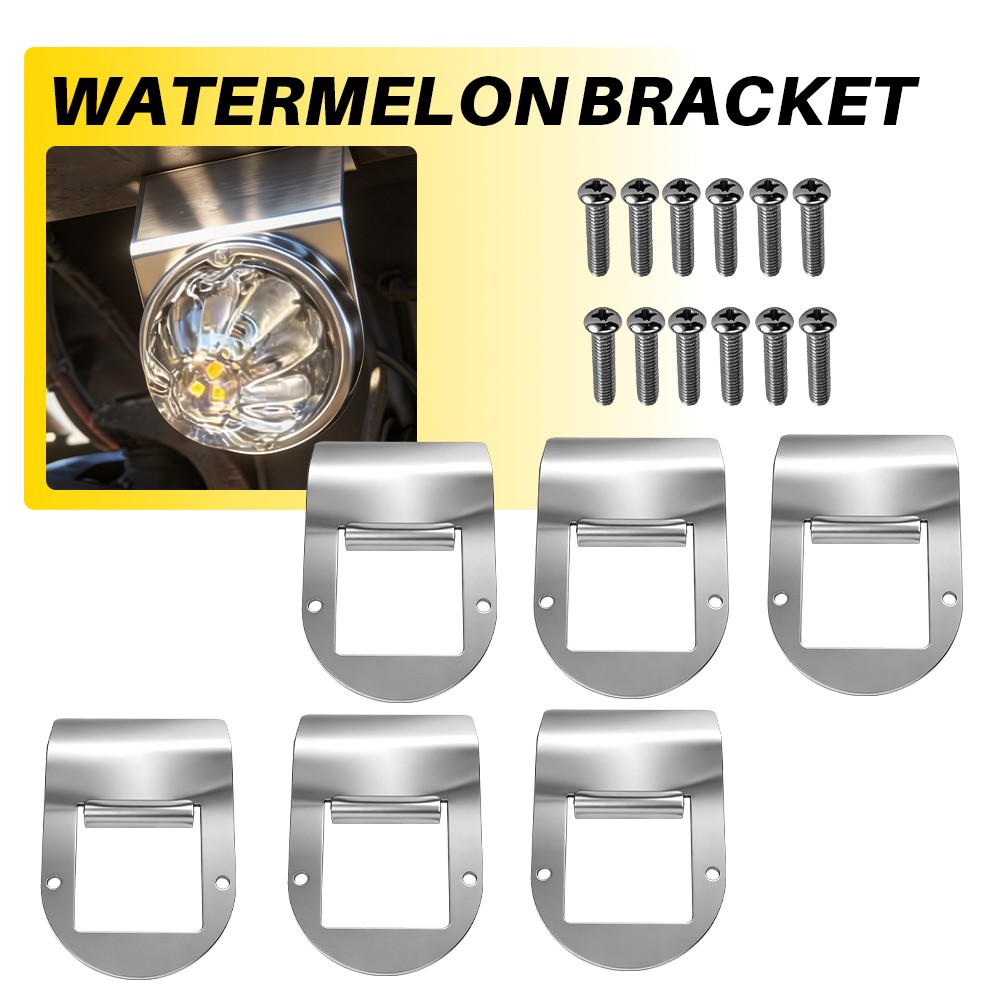 Lower Upper Watermelon Light Mounting Brackets Set 6PCS Fits For Universal Truck
