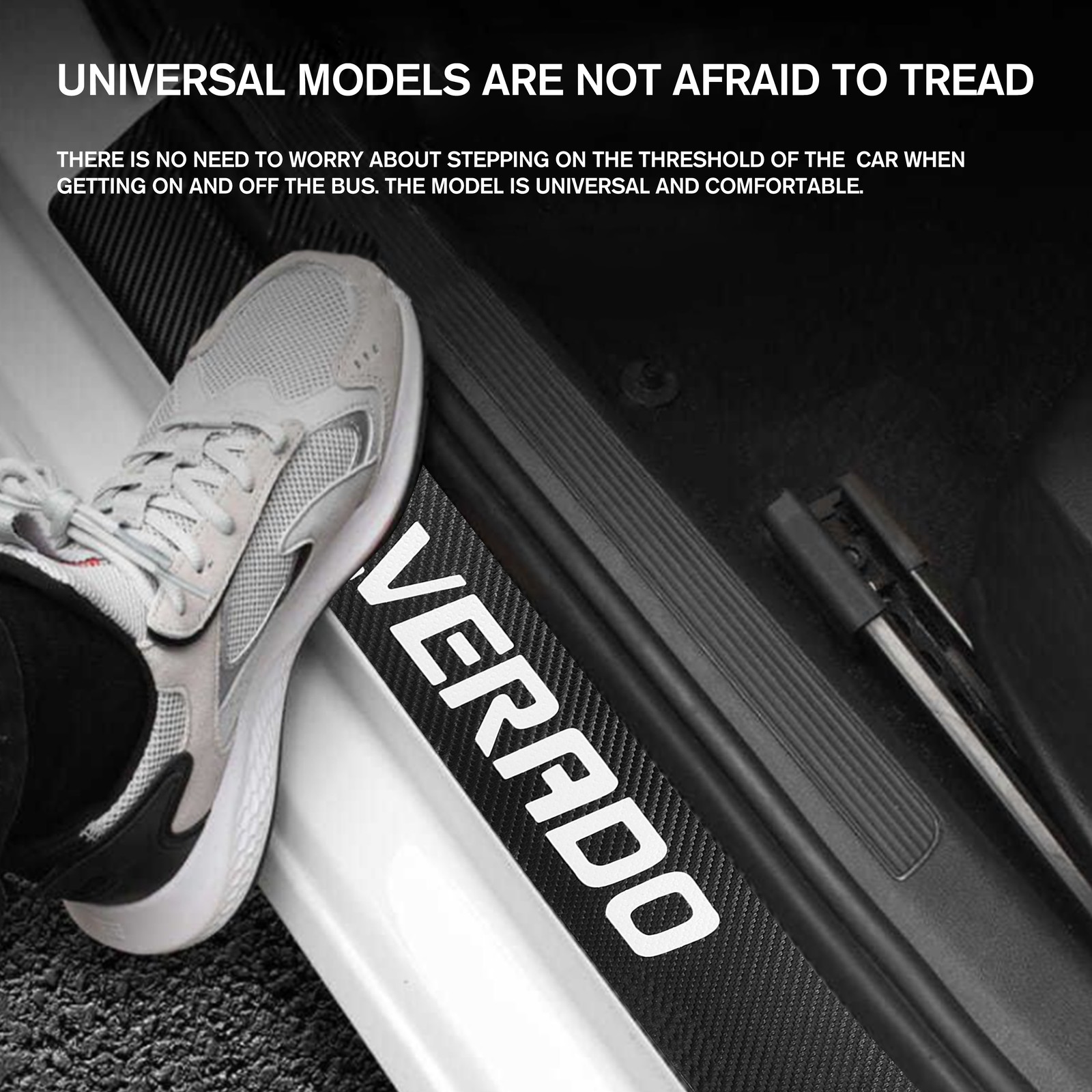 For Silverado 1500 2500HD 3500HD Car Door Sill Plate Step Scuff Cover Protector