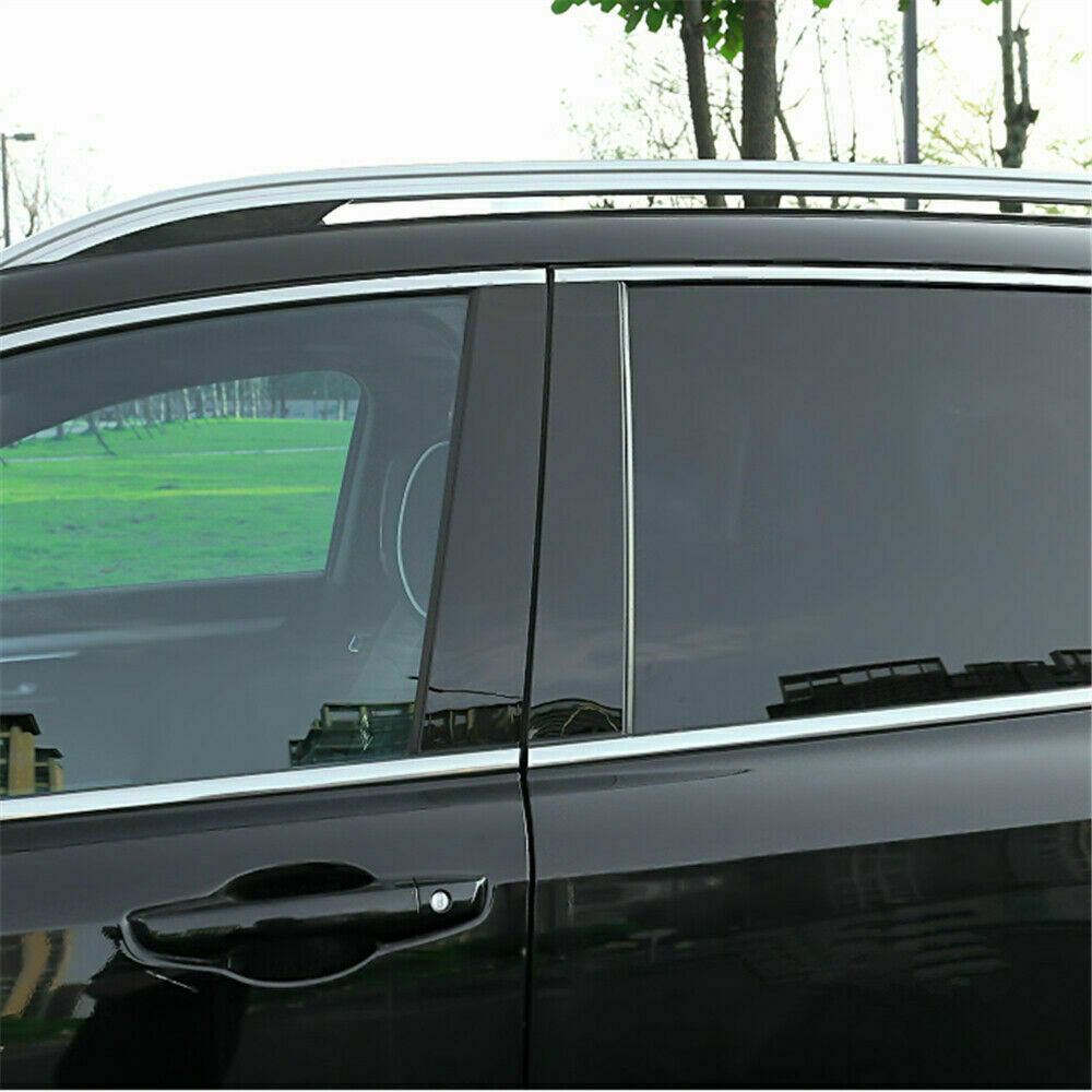 6PCS Door Window Pillar Post Cover Trim For Toyota Camry 2012-2017 Accessories