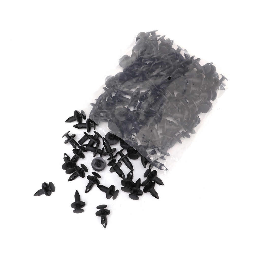 120pc Clips Plastic Rivets Retainer Fender Bumper Push Pin Fastener 8mm For GM
