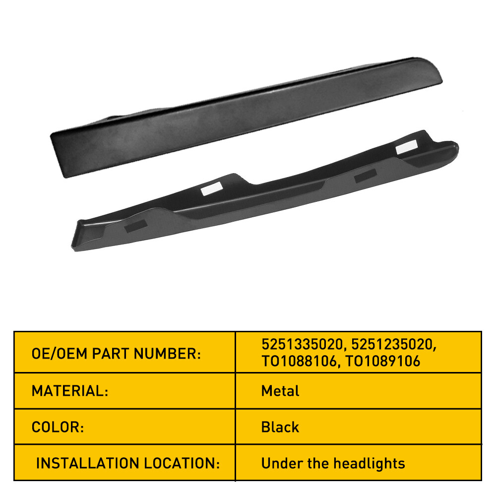 FOR 1995 1996 1997 TOYOTA HEADLIGHT TACOMA FILLER TRIM RIGHT & LEFT PAIR