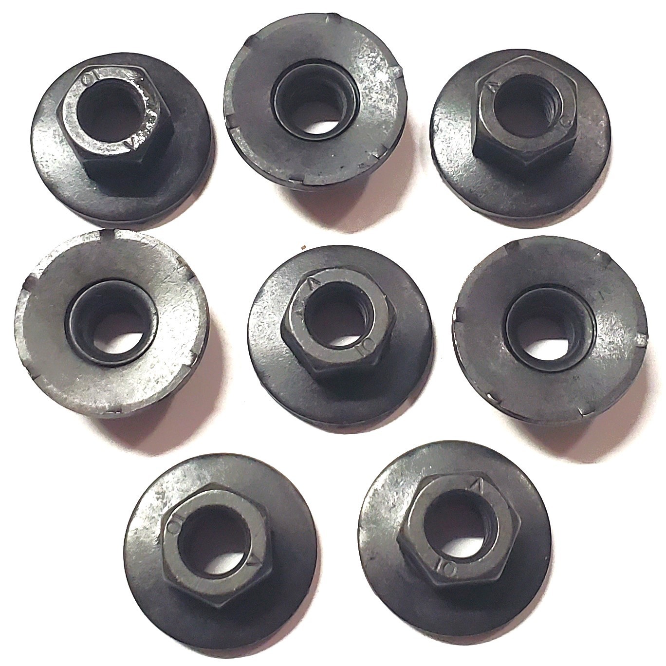 CAMARO Seat Track Nuts- M8-1.25 Thread- 13mm Hex- 24mm Washer- 8 nuts- #185