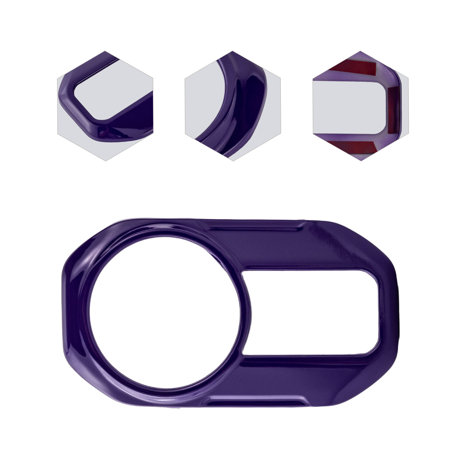 Car Headlight Switch Button Decor Cover Trim Stickers for Jeep Wrangler JL 18-21