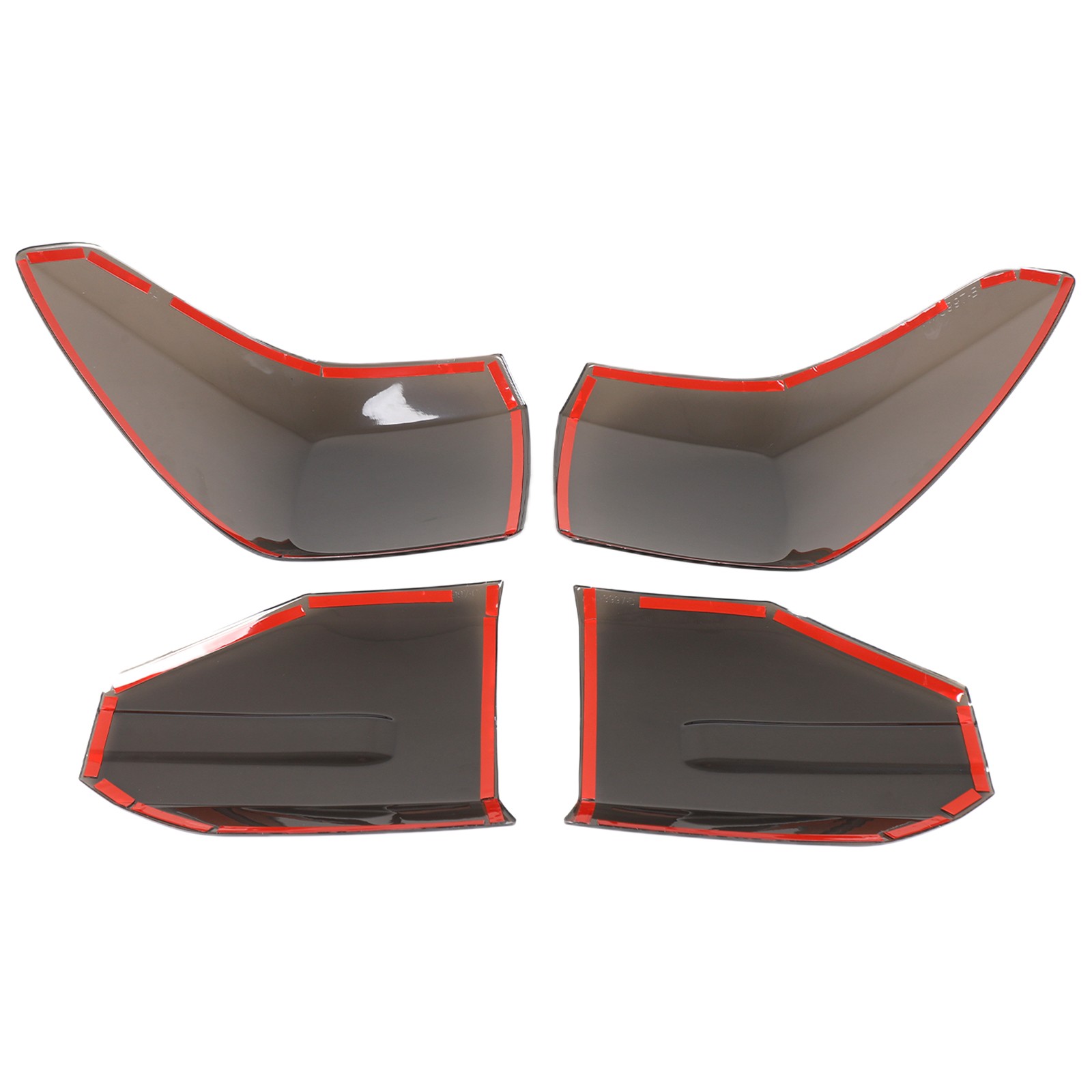 Smoked Black Rear Tail Light Trim Bezel Cover Overlay For Honda Pilot 2023+