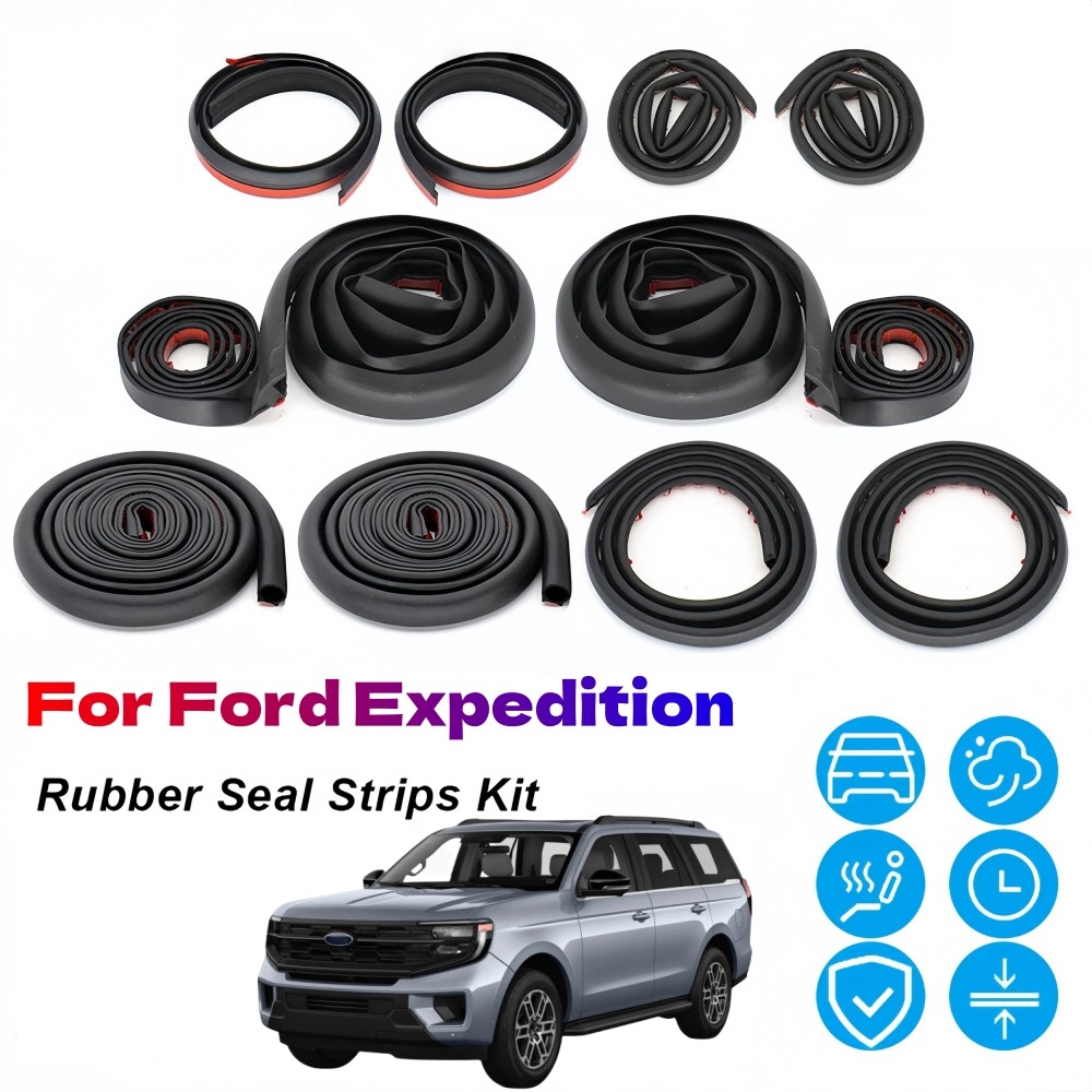 For Ford Expedition Rubber Sealing Strips Weather Draft Wind Noise Reduction g