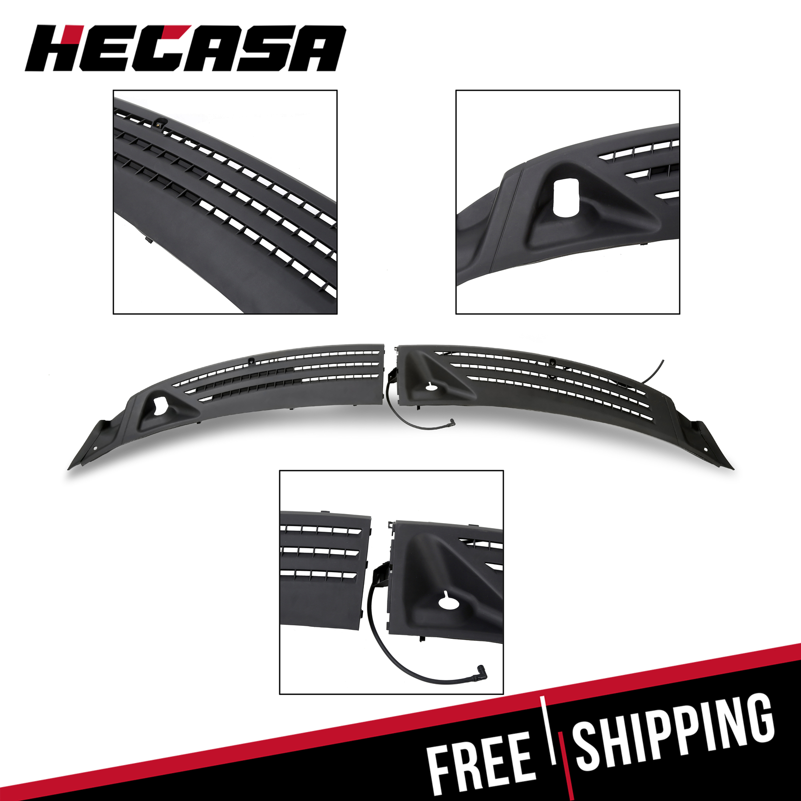 For 06-08 LINCOLN MARK LT Outer Windshield Window Wiper Cowl Cover Panels Pair