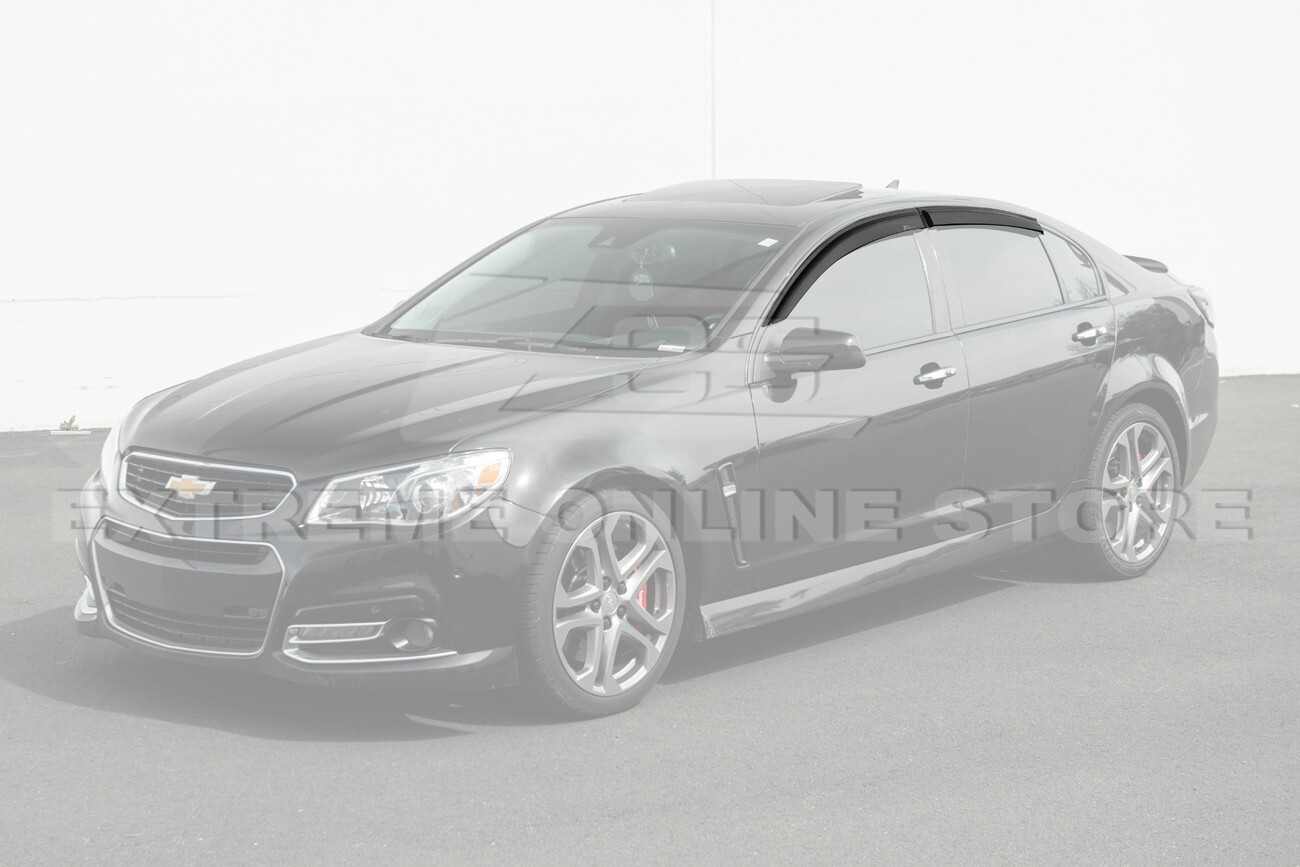 EOS Visors For 14-17 Chevy SS Tape On Style Side Vents Window Visors Rain Guards