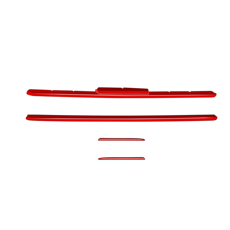 Glossy Red Front Center Grille Grill Cover Trim 4pcs For Toyota RAV4 2026-2027