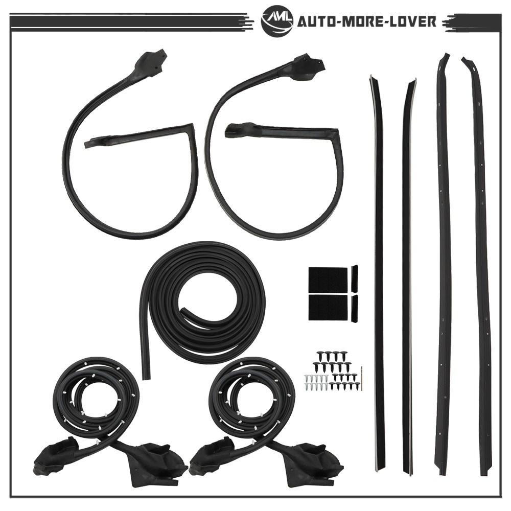 9PCS Seal Weatherstrip For Camaro Firebird 1970-1981 Roof Rail Window Door Trunk