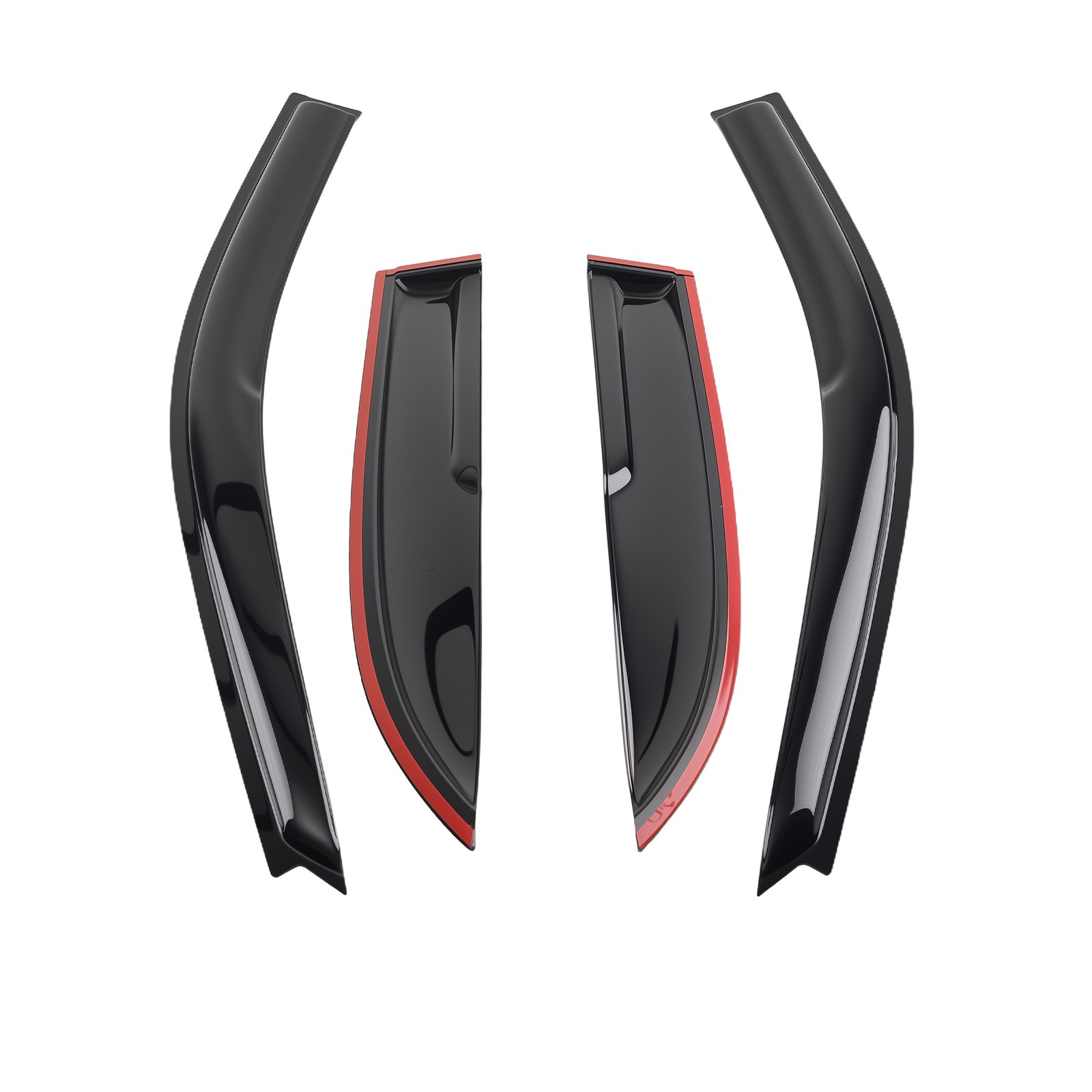 Side Window Rain Shields for Toyota Camry 1997-2001 4PCS Black Set