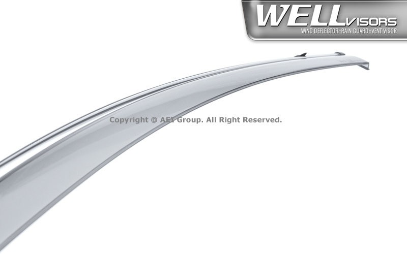 WELLvisors for Chevy Malibu 16-24 Sedan Deflectors Guards Window Visors Chrome