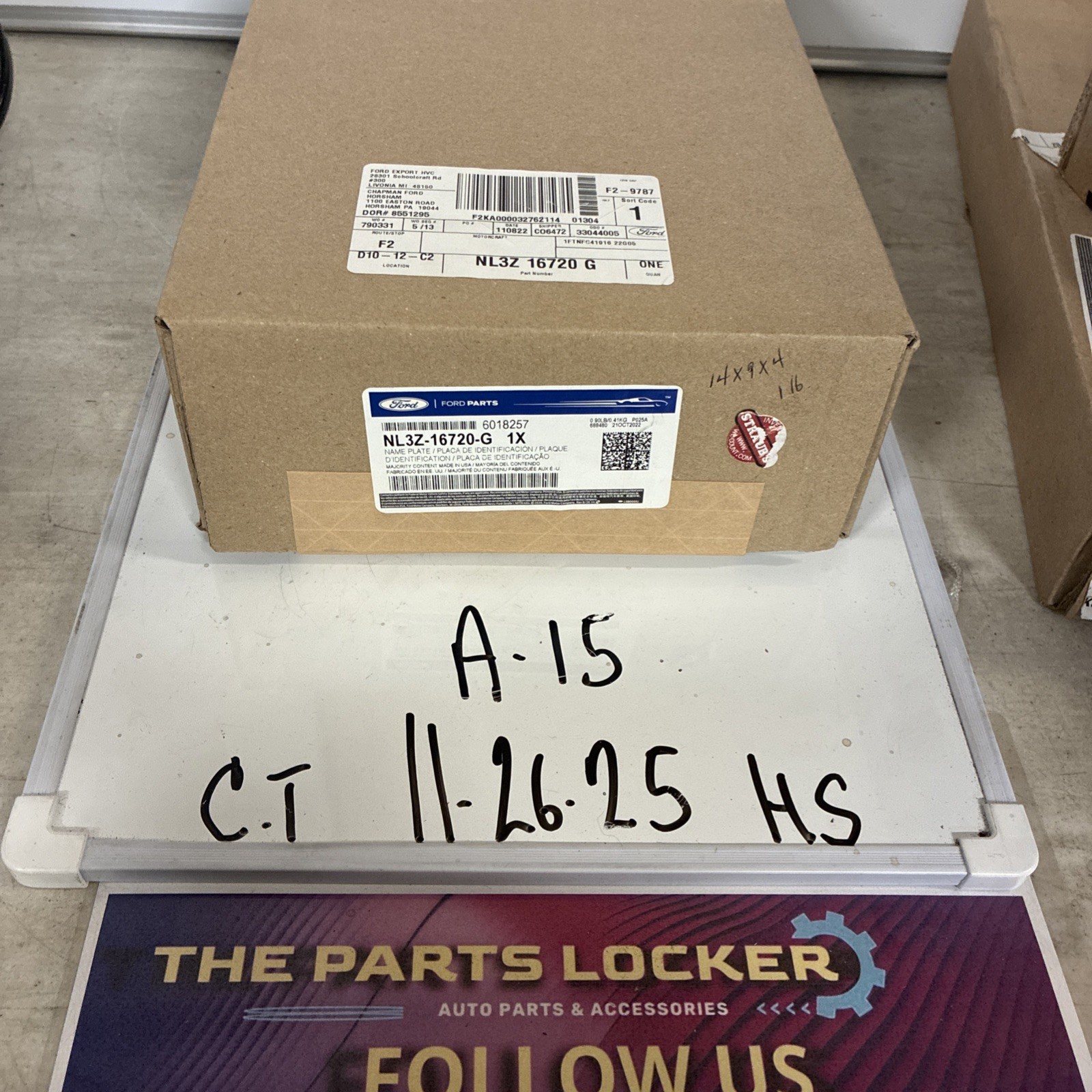 NEW OEM Ford F-150 LARIAT Black Fender Emblem Left NL3Z16720G F150 Lariat 22-25