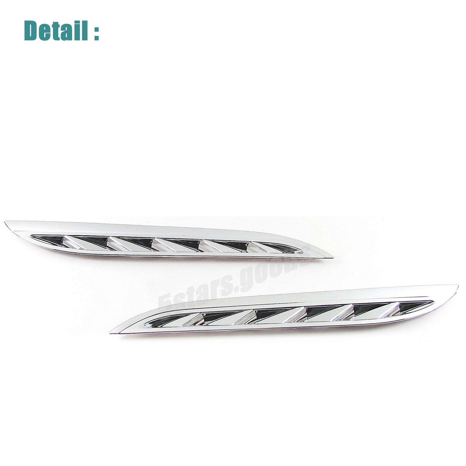 Chrome Side Air Intake Vent Grille Covers Trim For 2006-2013 Suzuki Grand Vitara