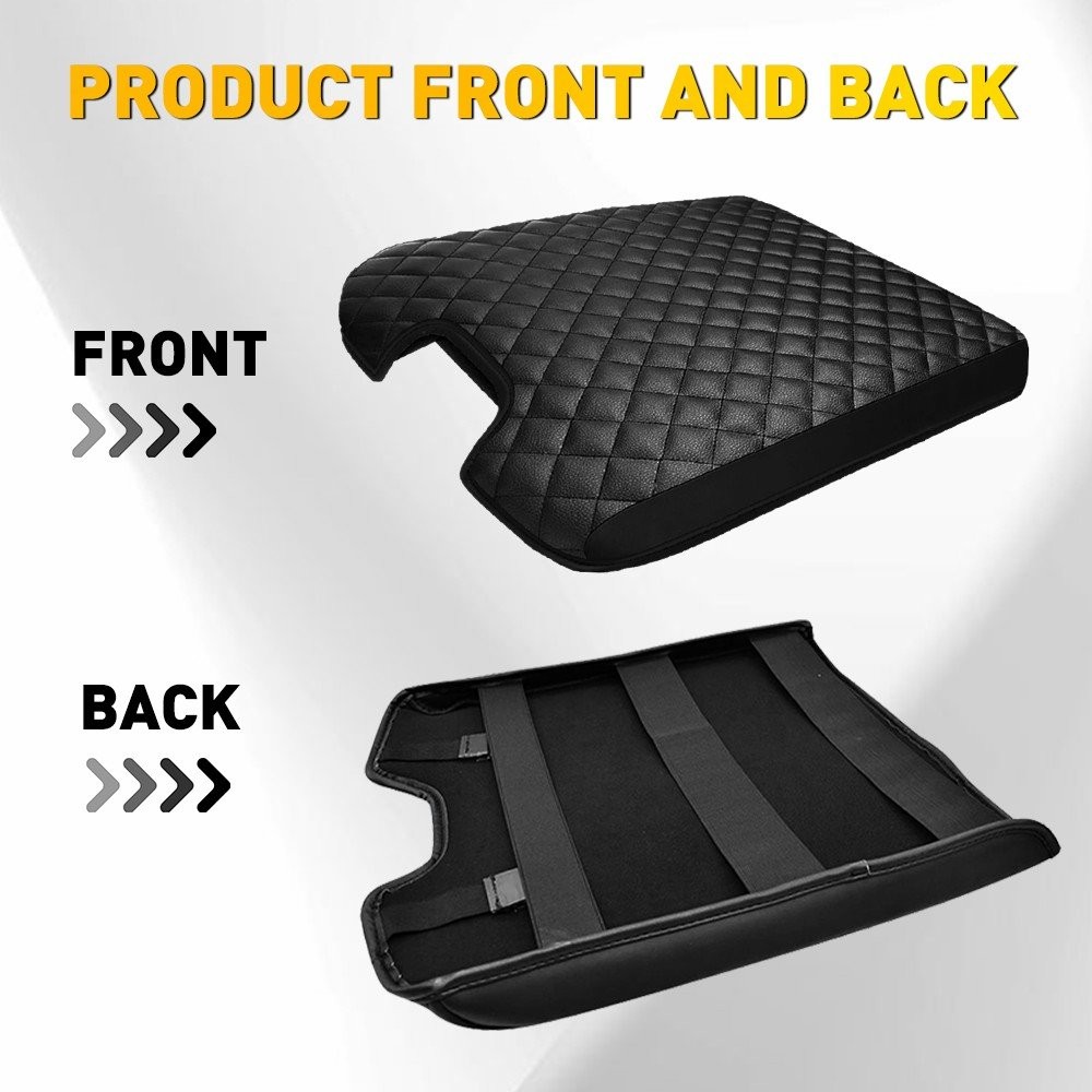 Center Console Lid Armrest Cover Fits Dodge Ram 1500 2500 3500 13-18 Black 1~10X