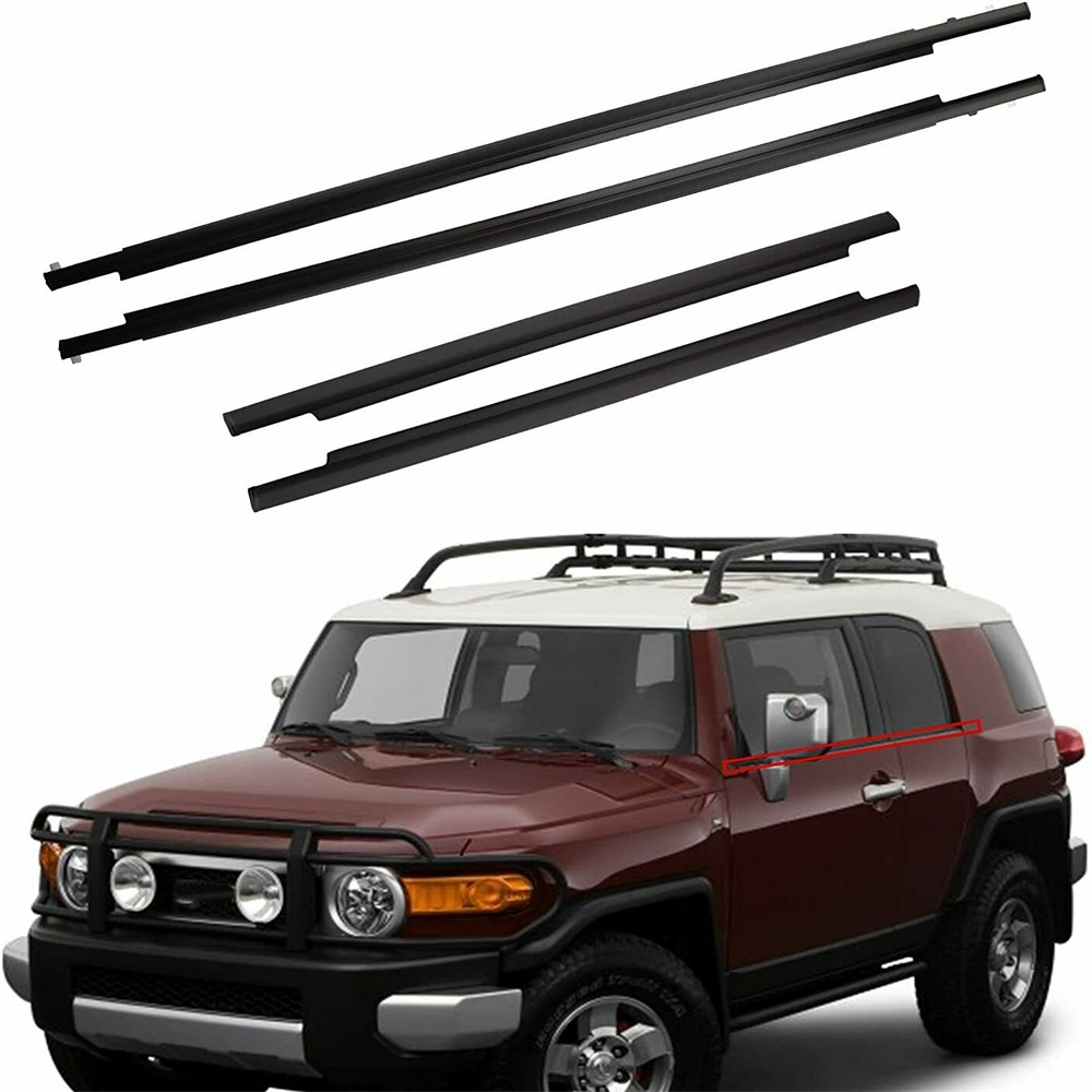 Weatherstrip Window Molding Trim Seal Belt For Toyota FJ Cruiser 2007-2014