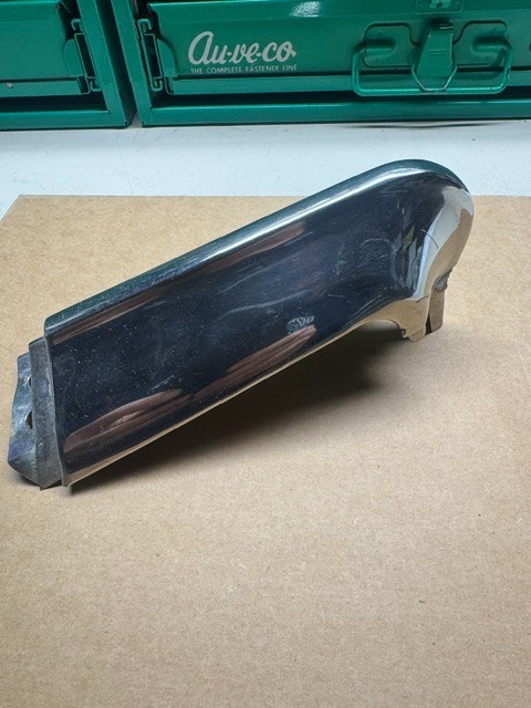 Original GM 1957 Chevrolet Belair Drivers Side Upper Rear Fin Vertical Molding