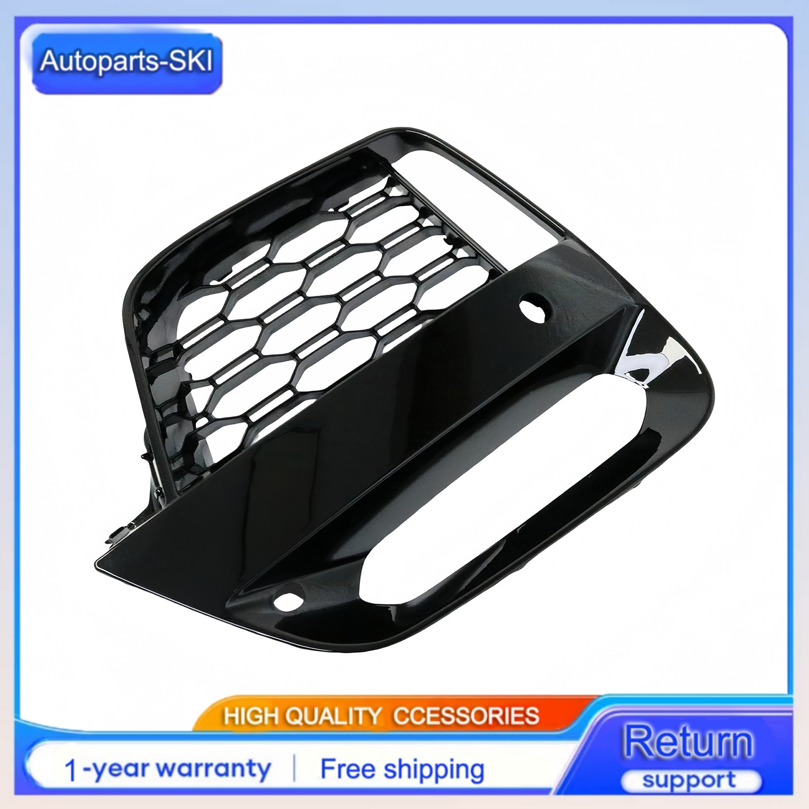For BMW X3 G01 X4 G02 2019 – 2021 2PCS Front Bumper Outer Grille Fog Lamp Cover