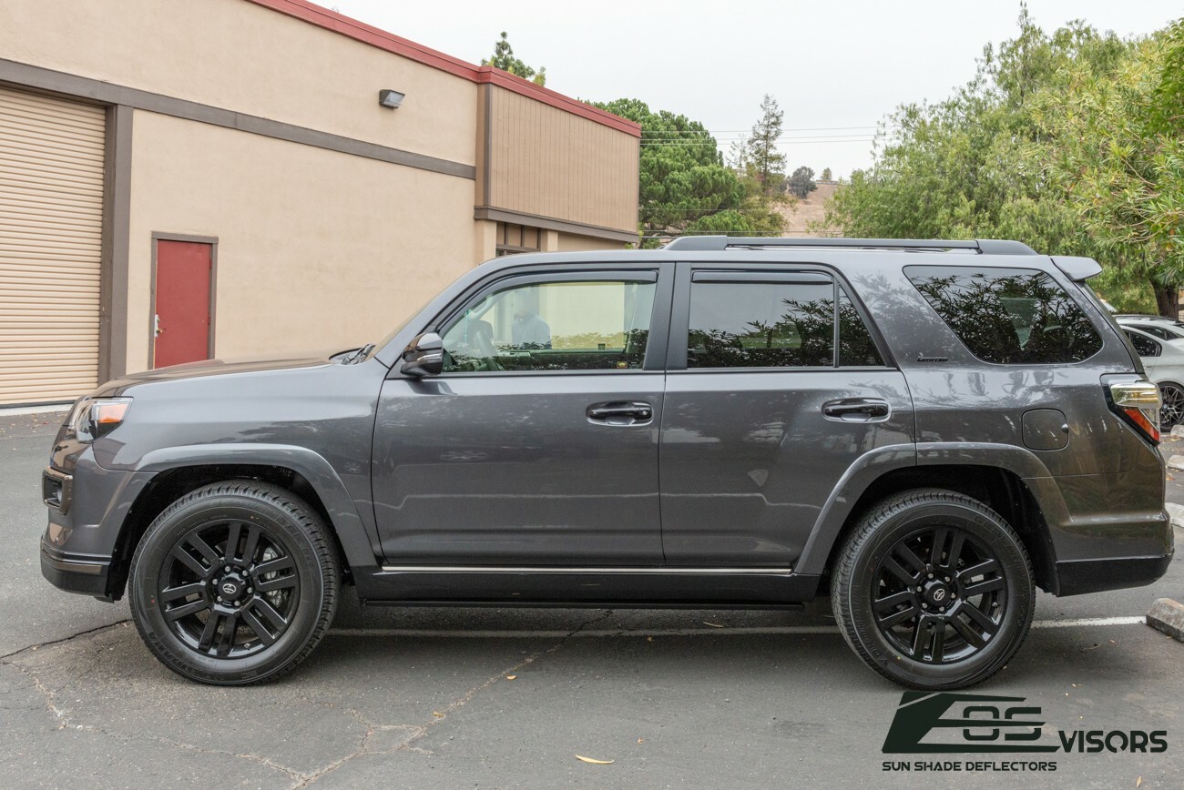 EOS Visors For 10-Up Toyota 4Runner JDM In-Channel Side Vents Window Rain Guards