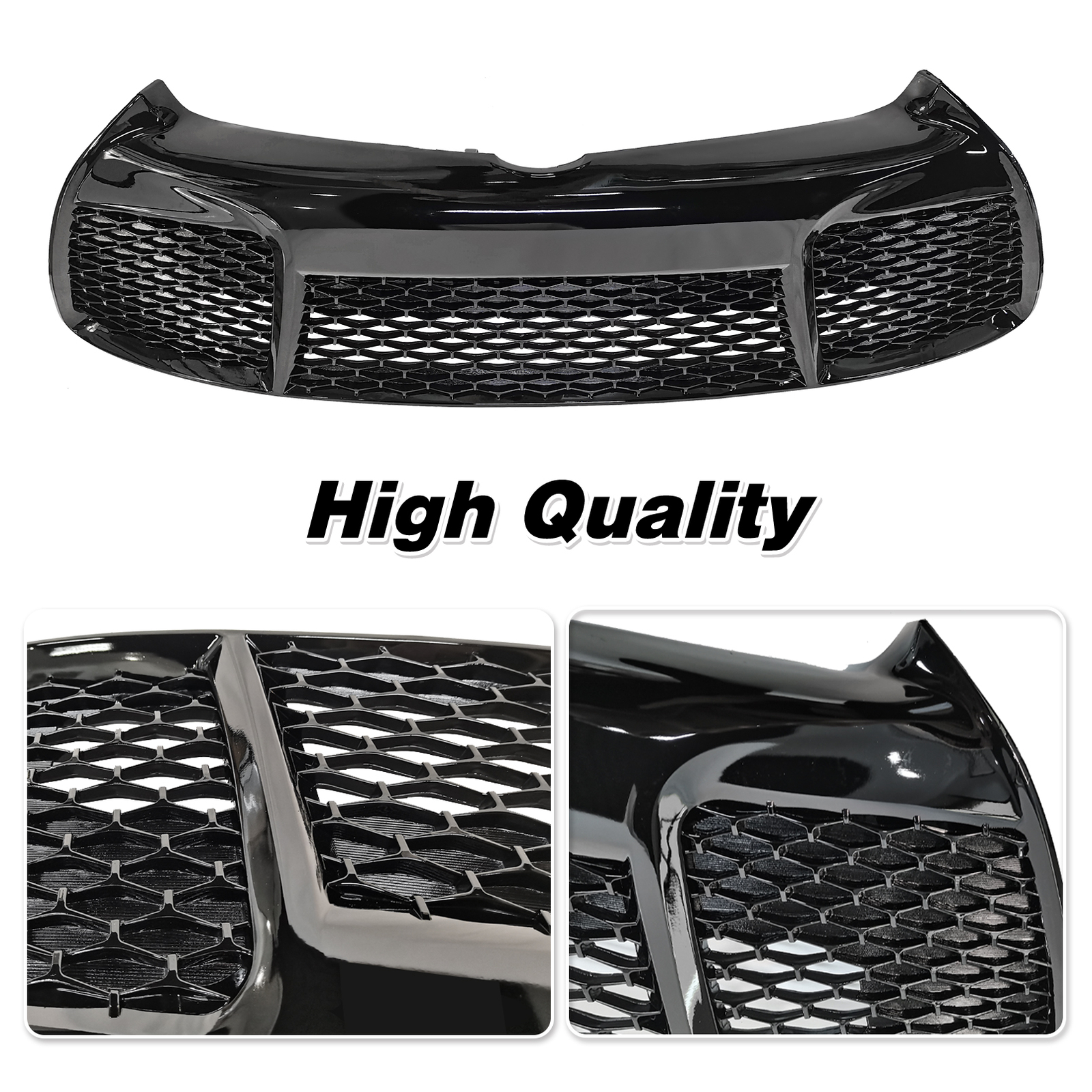 For 2015-2017 Toyota Camry SE XSE Sport Front Lower Bumper Grille Black