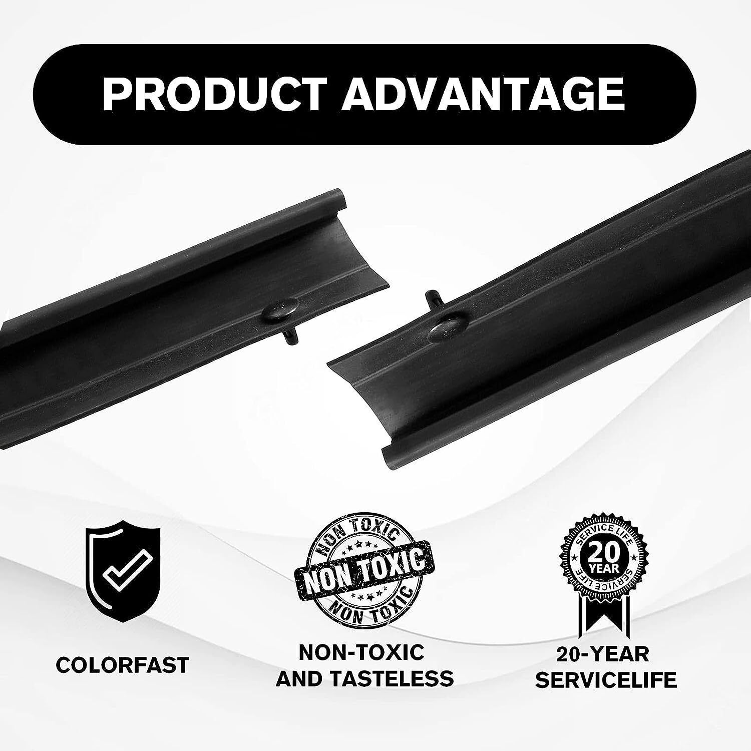 Fit For 99-1 Ford F250 F350 Crew Cab Front & Rear Lower Door Weather Strip Seal