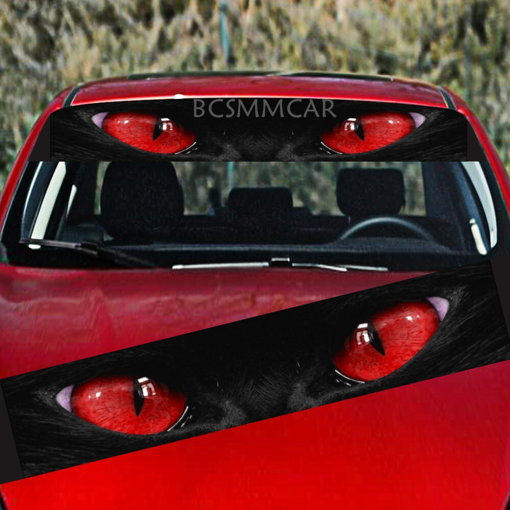 Car Front Rear Window Sticker DIY Wrap Body Cover Decal Sunshade Strip Vinyl
