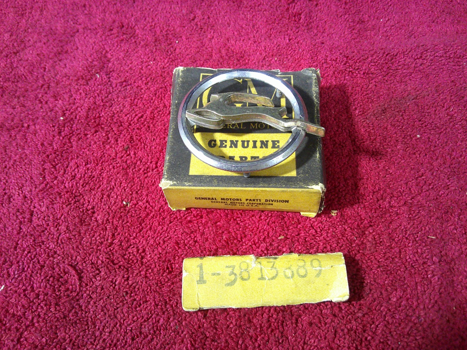 1962 Chevrolet Impala NOS? Quarter Emblem EARLY PRODUCTION GOLD ANNODIZED IMPALA