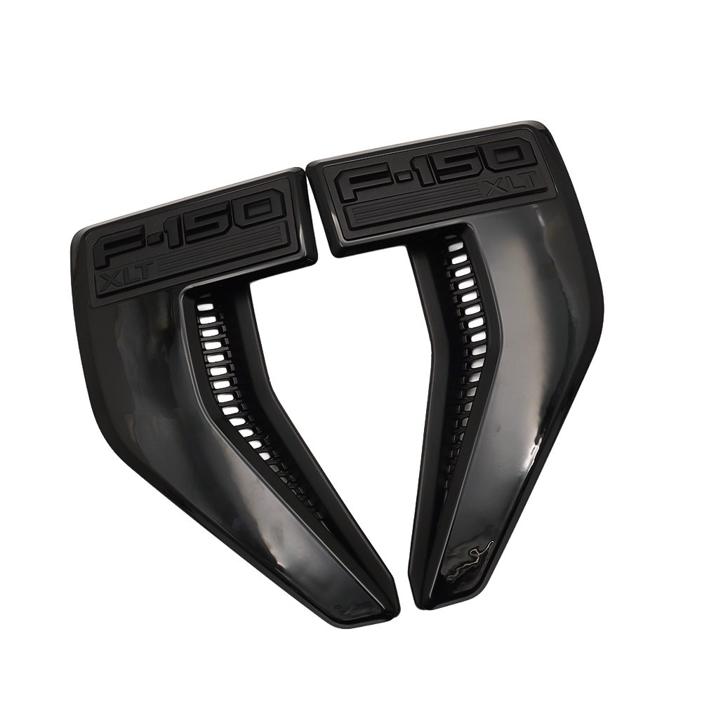 NEW Fits 21-25 F150 XLT Fender Vent Badge LH+RH SET BLACK SPORT APPEARANCE